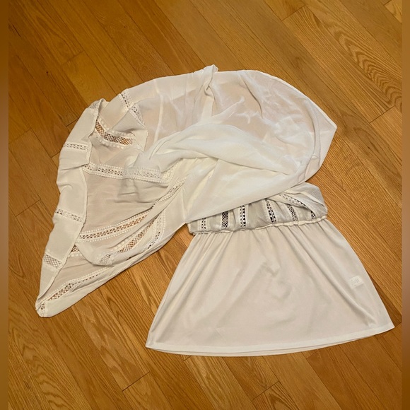 VENUS Boho White w/Lace Maxi Skirt | Size: Medium - Picture 7 of 8